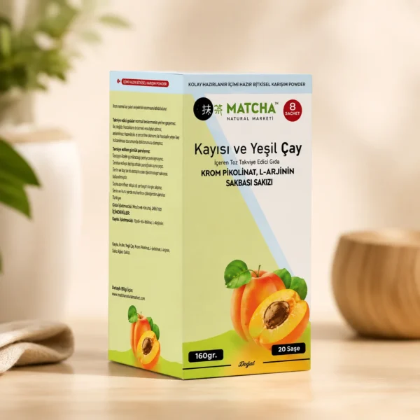 Premium Japanese Matcha Apricot Green Tea in Dubai