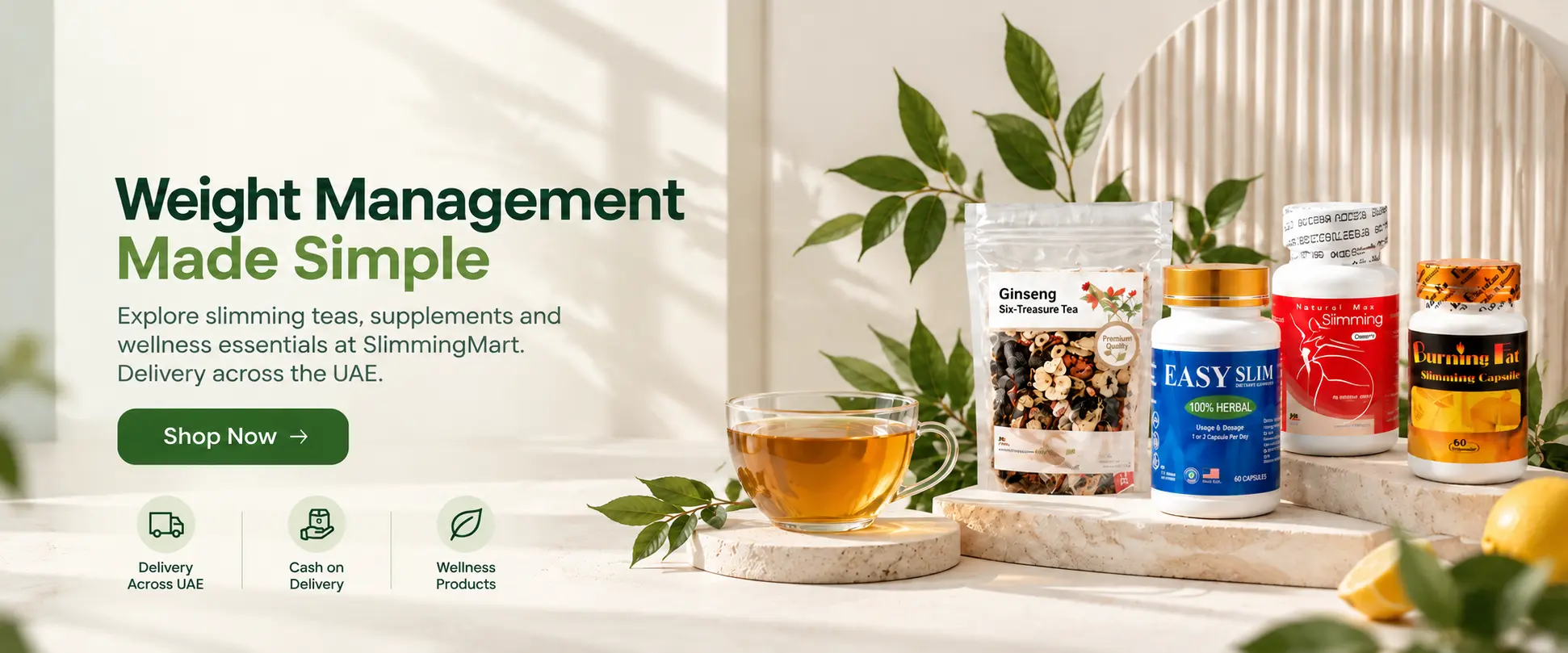 Explore teas, supplements and drink mixes at Slimming Mart